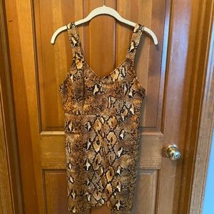 Snake Skin Mini Dress